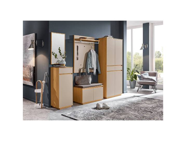 Schuhkommode V100 III 44 x 103 x 37cm Braun/Taupe