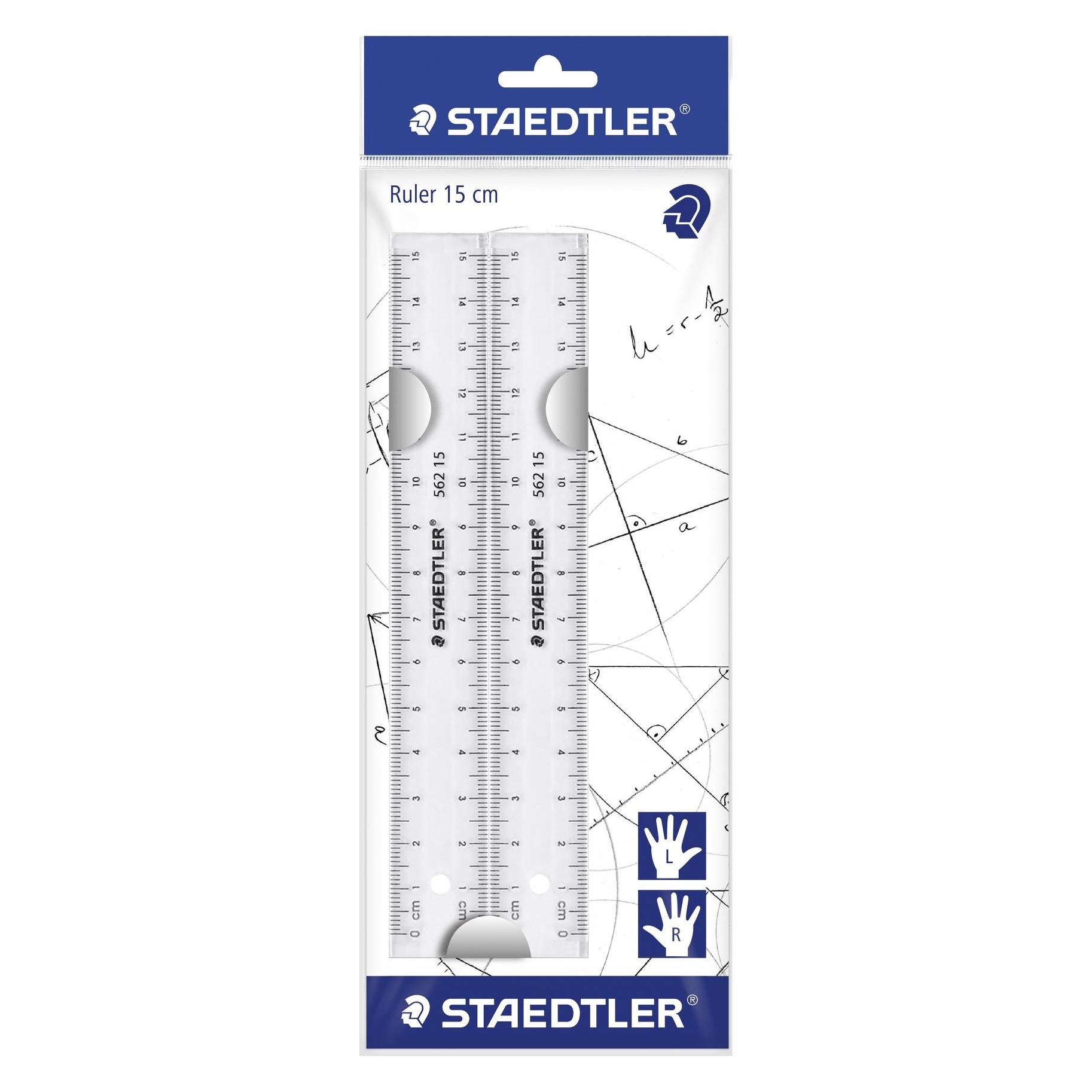 Staedtler 562 152 PB Lineal 2 Stück(e) (15 cm, Kunststoff) (562 152 PB)