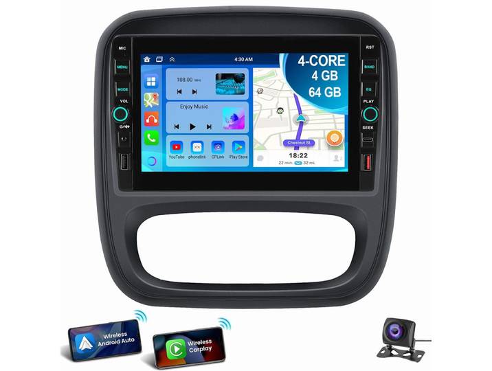ESSGOO 8 Für Opel Vivaro B Renault Trafic 3 NV300 Android15 Autoradio Autoradio (RDS, Digitalradio (DAB), FM)