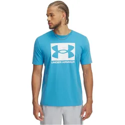 Under Armour, Herren, Sportshirt, ABC Camo Boxed Logo (L), Blau, Mehrfarbig, Weiss, L