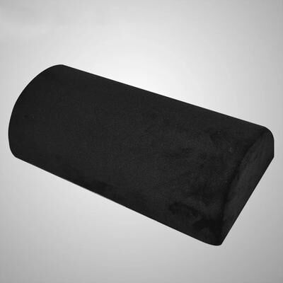 Uplift Treasures Half Moon Memory Foam Bolster Pillow Non Slip Cushion black