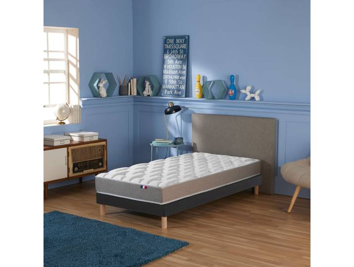 Matelas mousse haute resilience sommier 90x190 sommier noir