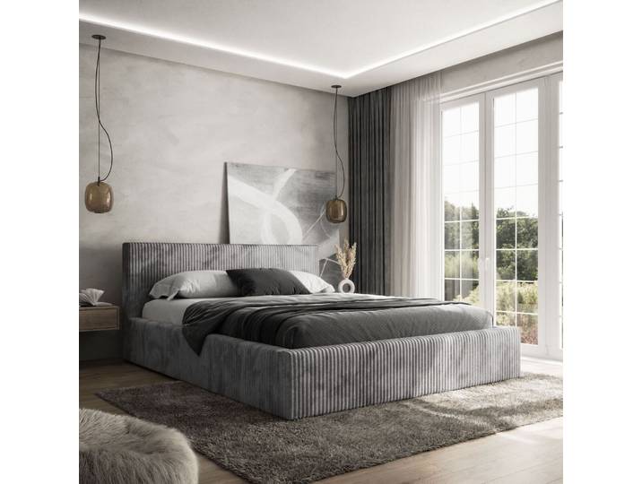 Polsterbett TILIA mit Bettzeugbehälter 120x200 Kopfteil 95 cm TILIA 90