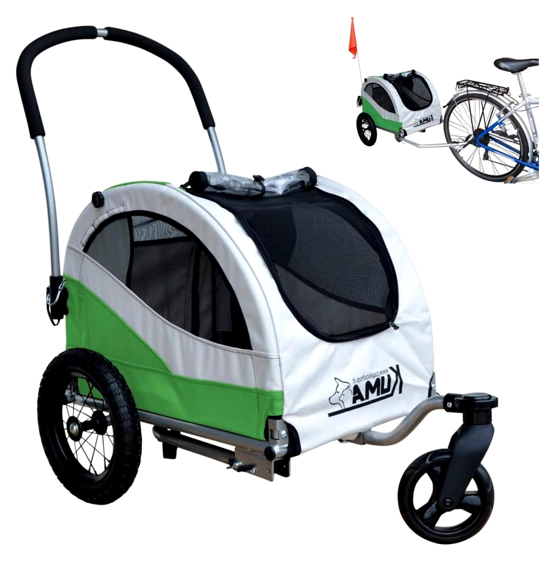 Kuma - Hundeanhänger, Hundewagen, Fahrradanhänger und Buggy für Hunde, klappbar, leicht und stabil, geeignet für Ausflüge und den Transport Ihres Haustiers