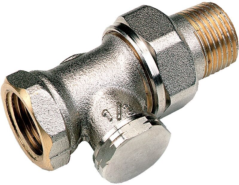 Coude de réglage radiateur 3 fontions droit nickelé 3/4'' COMAP 408421