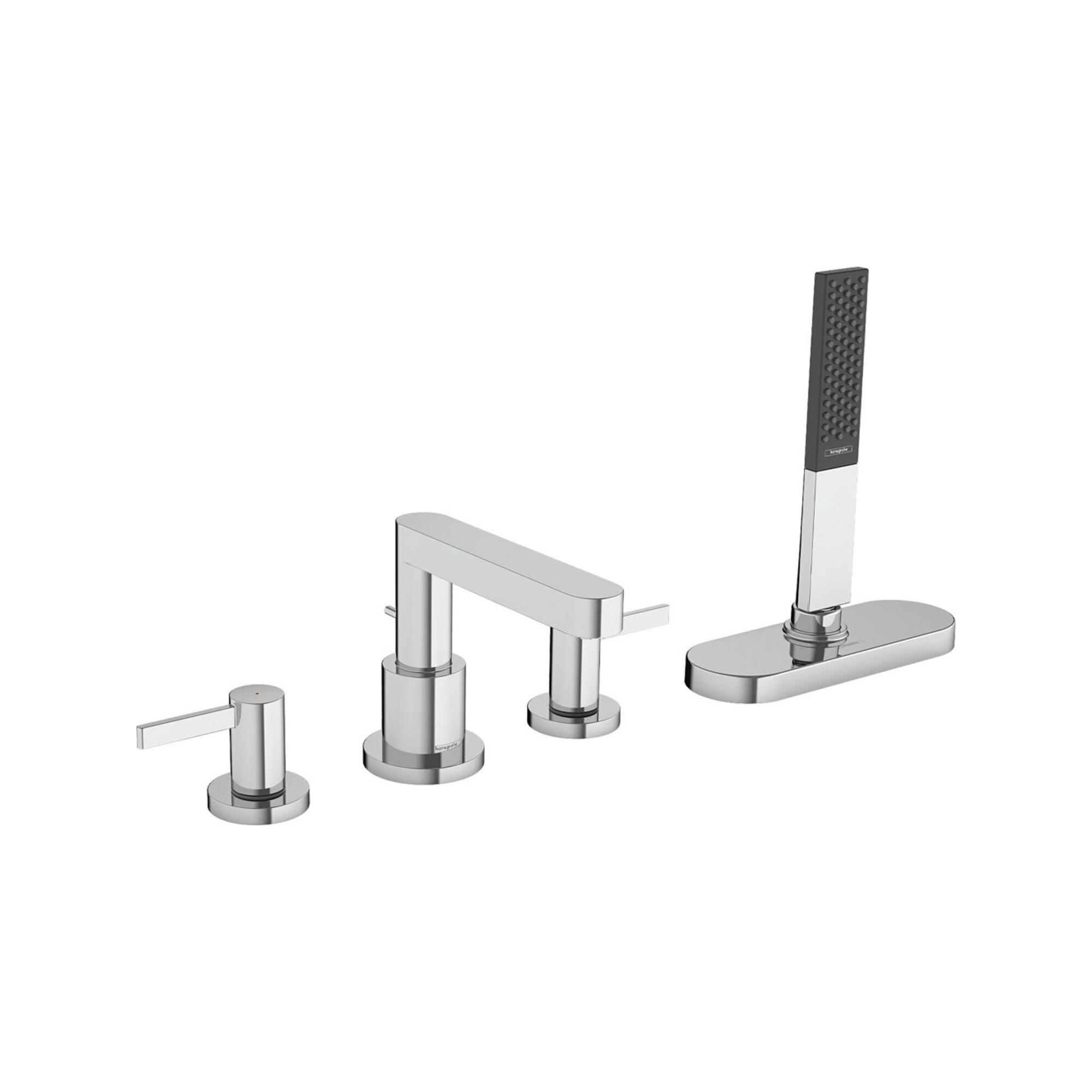 hansgrohe Fertigmontageset Finoris 4-L-BW-Rand-Arm., mit sBox, chrom (76444000)