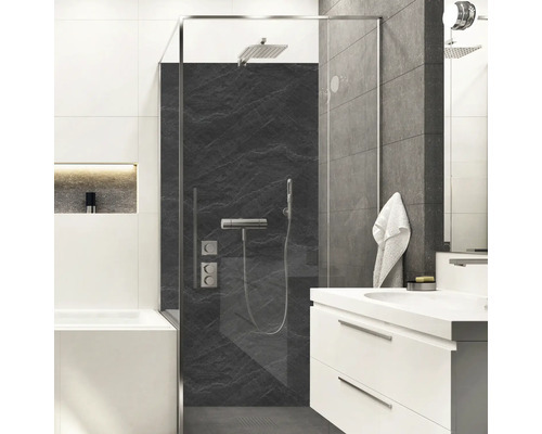 mySPOTTI Duschrückwand Shower Slate Schiefer Steinoptik 255 x 100 cm SH-255100-1409-HB