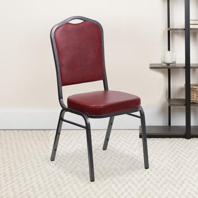 Lancaster Home "4 Pack Crown Back Stacking Banquet Chair - 20.25""D x 17.25""W x 38""H"