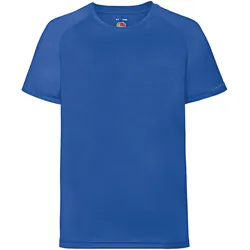 Fruit of the Loom Performance T Kids Kinder T-Shirt Sport Shirt Fitness NEU, royal, 104
