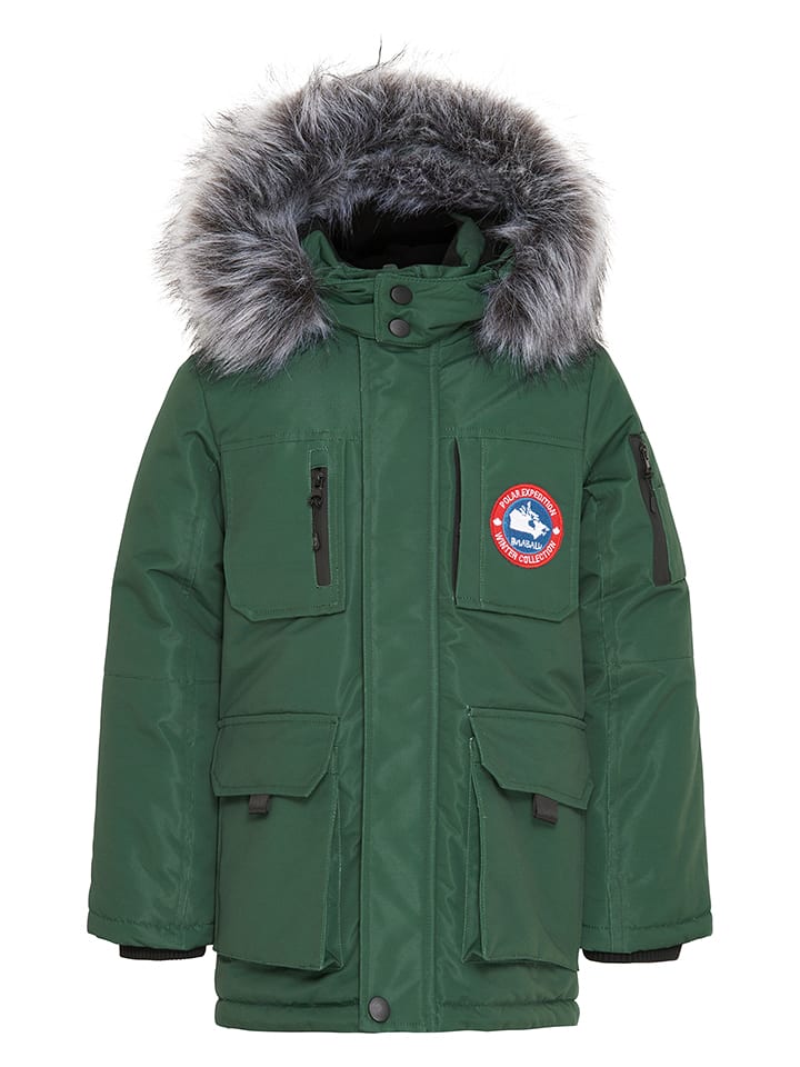 HULABALU Winterparka "Nordic" in Grün - 134/140