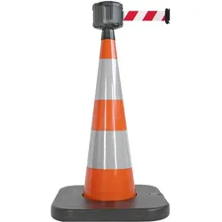 Viso, Verkehrstechnik, RCX1050RB PVC Orange Kegel zu festen-Gurt 90 S/G (Ø x H) 90 mm x 1000 mm