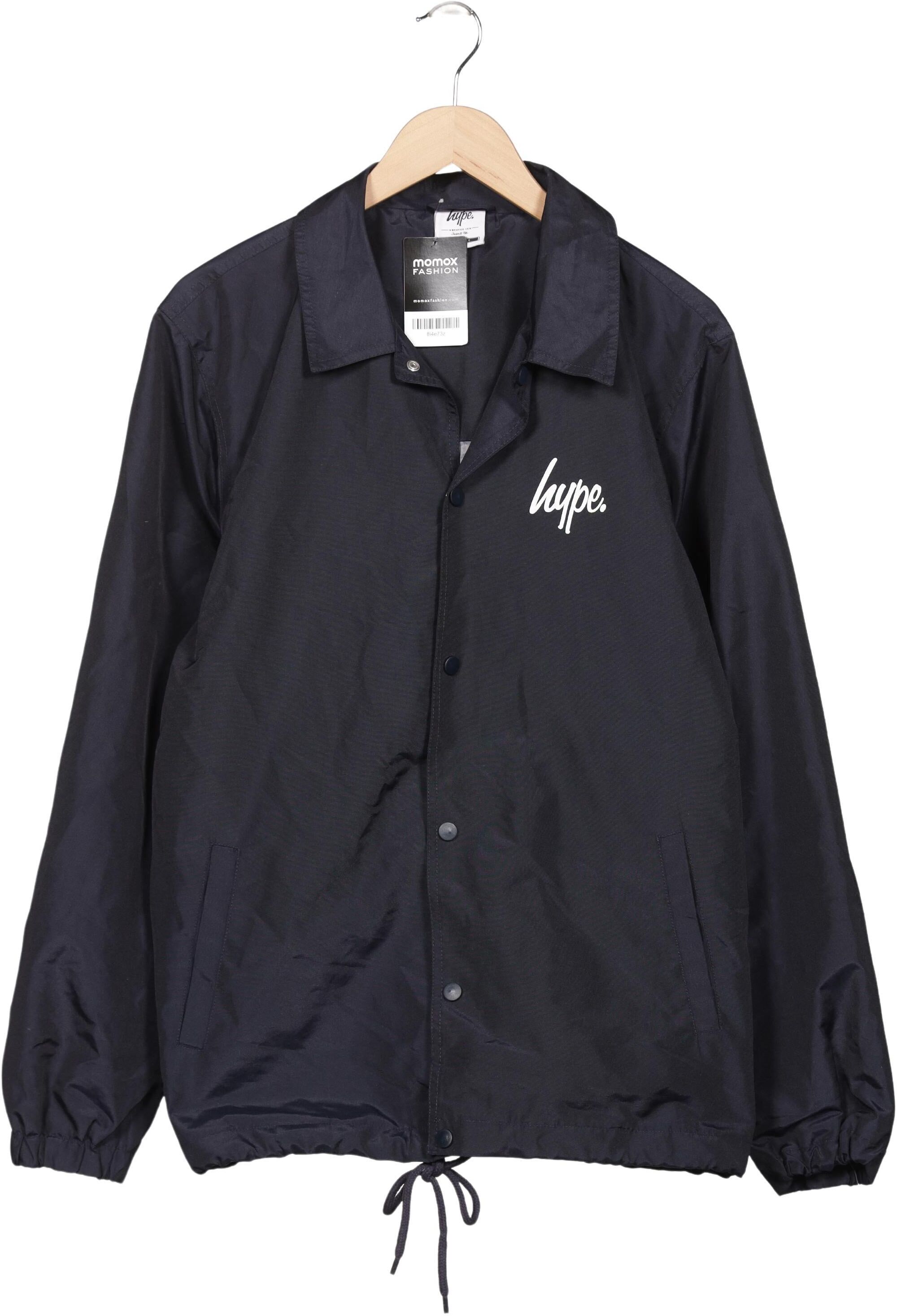 hype Herren Jacke, Marineblau, Gr. XL, Synthetik - Second Hand