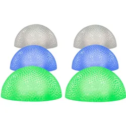 6er Set LED Halbkugel Leuchten Grundstück Deko Außen Lampen IP44 Beleuchtung
