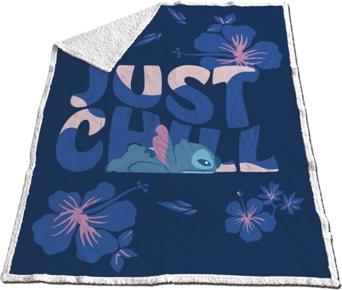 Disney Lilo & Stitch Sherpa Fleeceplaid Just Chill - 130 x 170 cm