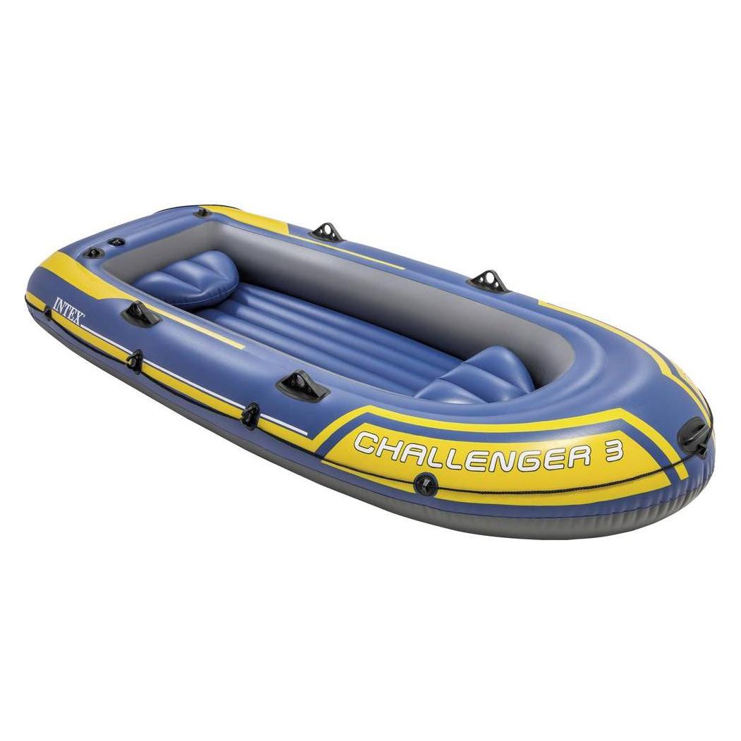 Intex Schlauchboot Challenger 3 3-Personen aufblasbar pvc Paket (295 cm, 3 Personen) (68370)