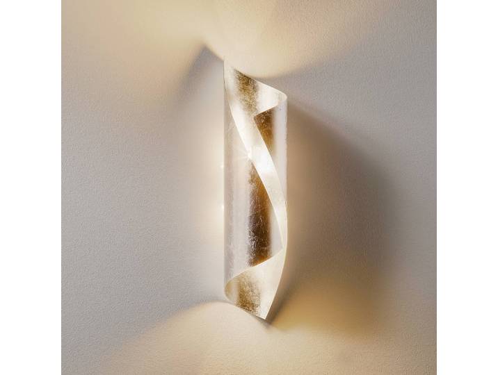Knikerboker Designer Wandlampe Hué, alu / grau / zink, für Wohn- / Esszimmer, Metall, Design, Wandleuchte, Wandlampe Innen