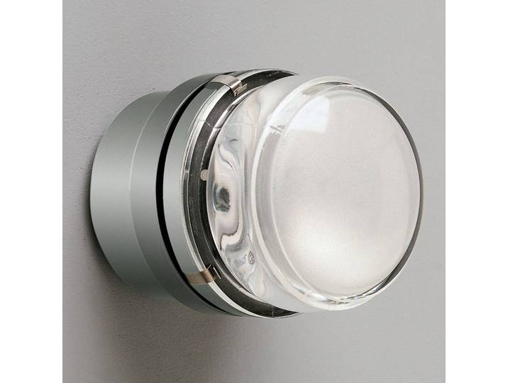 Wandlamp FRESNEL, dimbaar, helder / transparant, Badkamer, Glas, Design, wandlamp