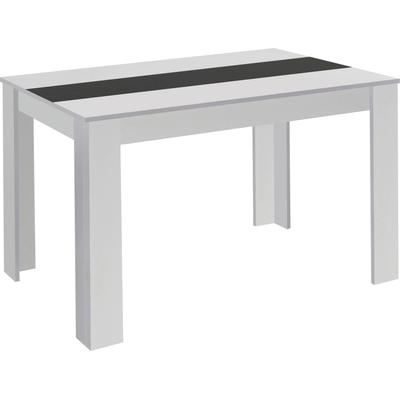Esstisch BYLIVING "Nori", weiß (weiß, weiß, weiß), B:160cm H:75cm T:90cm, Tische, Esstisch, Breite 120, 140 oder 160 cm, Mittelplatte wendbar