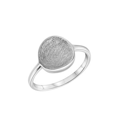Fingerring CELESTA "Silber 925 rhodiniert mit eismatter Oberfläche" Gr. 17, silber (silbergrau), Fingerringe, Damen, 054 (17,2), Silber 925 (Sterlingsilber), Fingerring