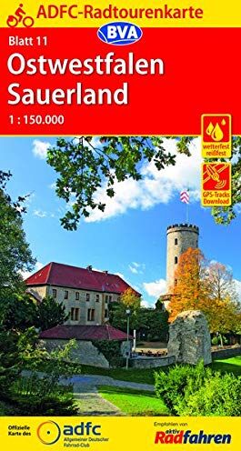 Allgemeiner Deutscher Fahrrad-Club e.V. (ADFC) - ADFC-Radtourenkarte 11 Ostwestfalen Sauerland 1:150.000, reiß- und wetterfest, GPS-Tracks Download (ADFC-Radtourenkarte 1:150000) - Preis vom 14.10.2026 23:07:16 h