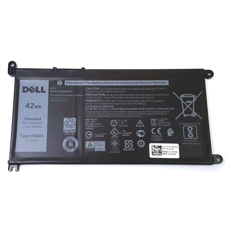 Dell Akku für Inspiron 3780 5590 und Vostro 5490 5590 / 3 Zellen / 42 Wh / Li- ION (3 Zellen) (451-BCIH)