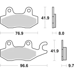 SBS Bremsbelag 633SI Offroad Sinter