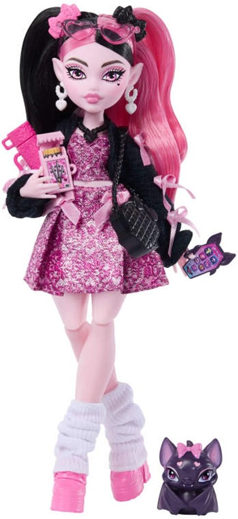 Monster Cable Muñeca Draculaura con accesorios.