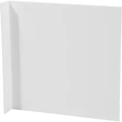 Fahnenschild blanko zur Deckenmontage, Alu, 297x148 mm