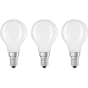 OSRAM LED-Lampe Base Classic P, E14, 5,9W ersetzt 60W, warmweiß, 3 Stück