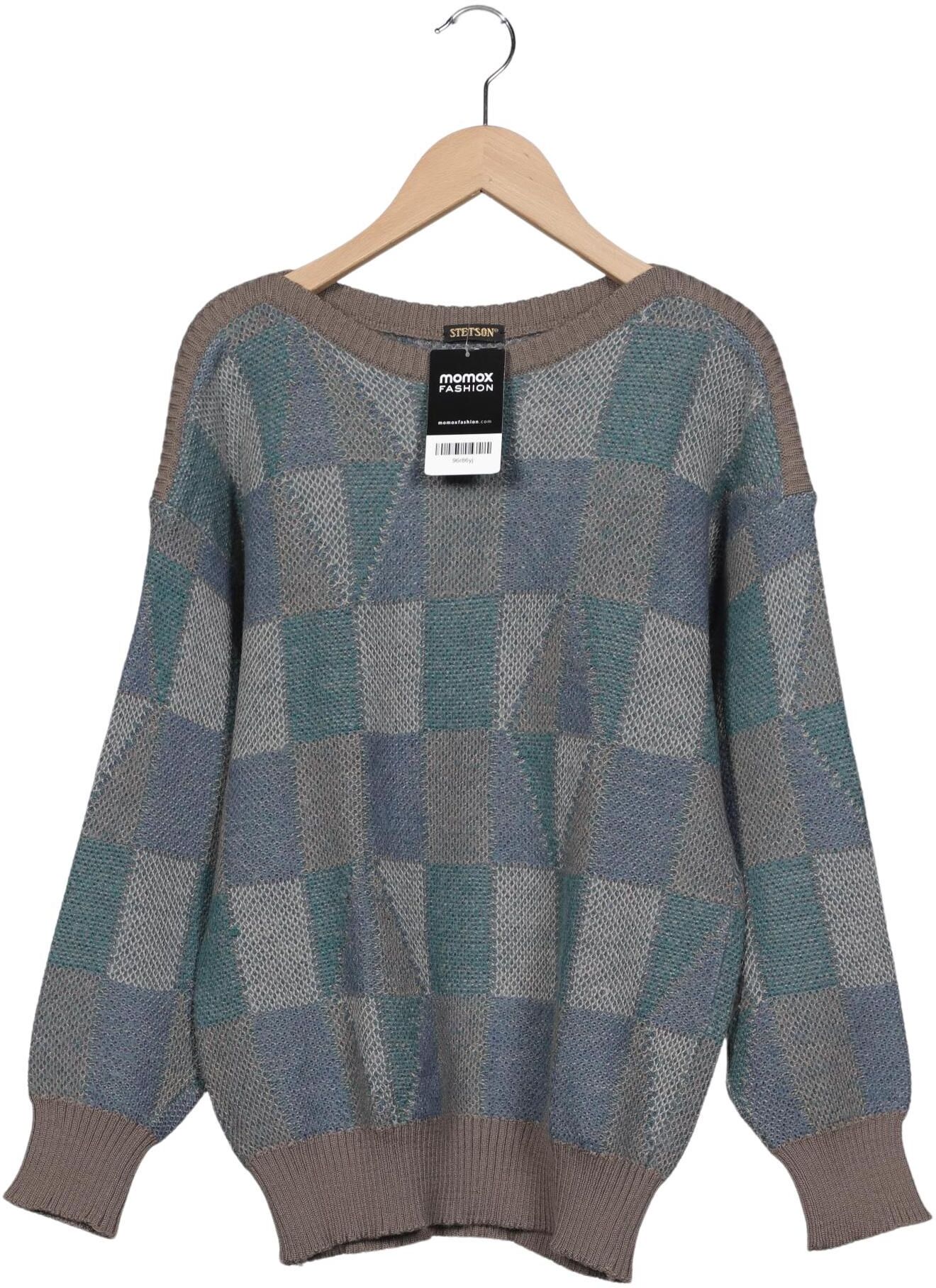 Stetson Herren Pullover, Grau, Gr. EU 48, Wolle / Synthetik - Second Hand