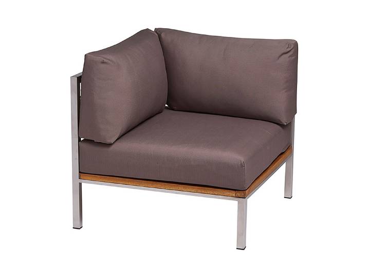 Home and More Ecksessel Adana mit Kissen 73 × 73 × 75 cm