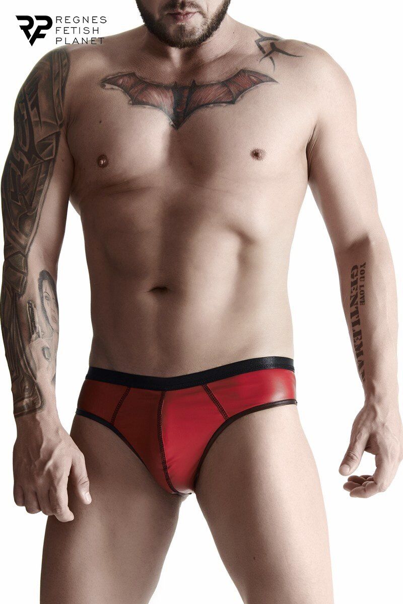 Regnes Slip rouge wetlook