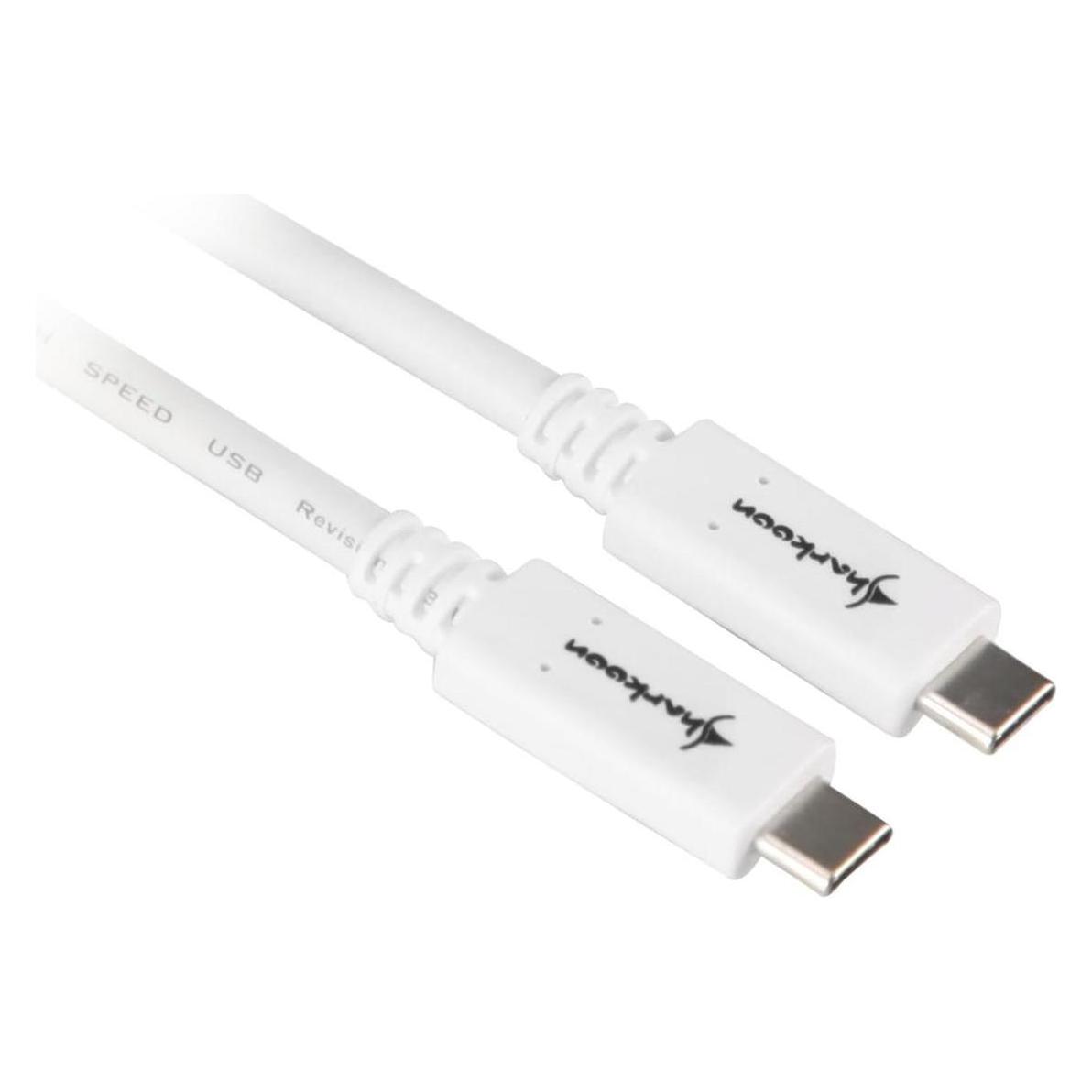 Sharkoon USB 3.1 Gen. 2 C auf C (0.50 m, USB 3.2 Gen 2) (4044951021178)