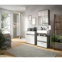 Badezimmer-Set BLAKE 3-teilig, Weiß Hochglanz
