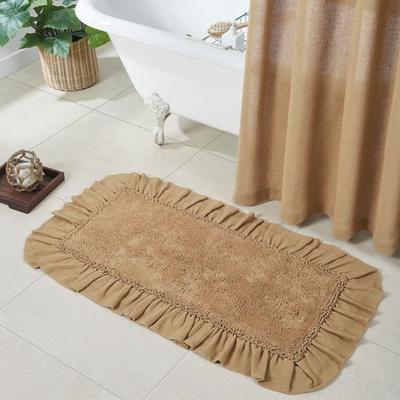Vhc Brands / Bath Burlap Bath Mat Tan 48 x 27, 48 x 27, Tan