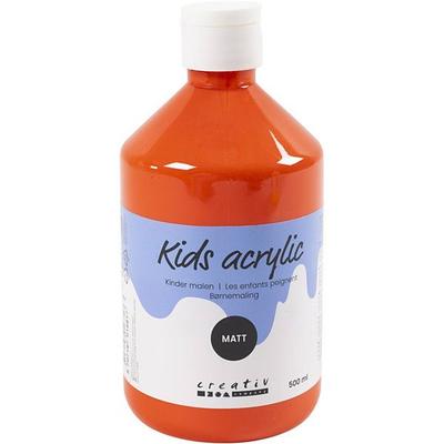 Creativ Company Acrylfarbe Matt, Orange, 500 ml/ 1 Fl.