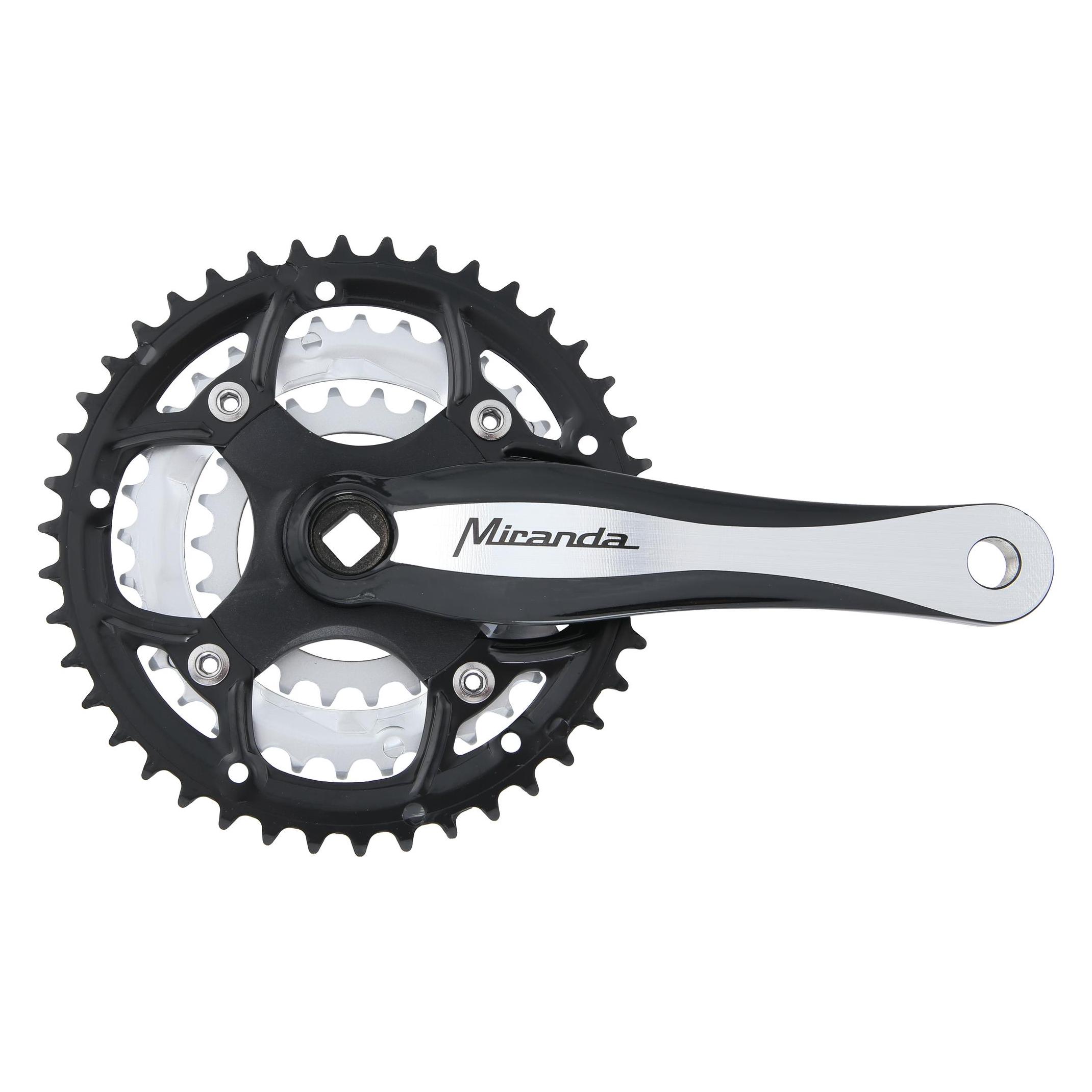 Miranda Beta 3R Plus Kettenradgarnitur Schwarz,Silber Einheitsgrösse (170 mm) (PB01JRF16P67T26F0800)