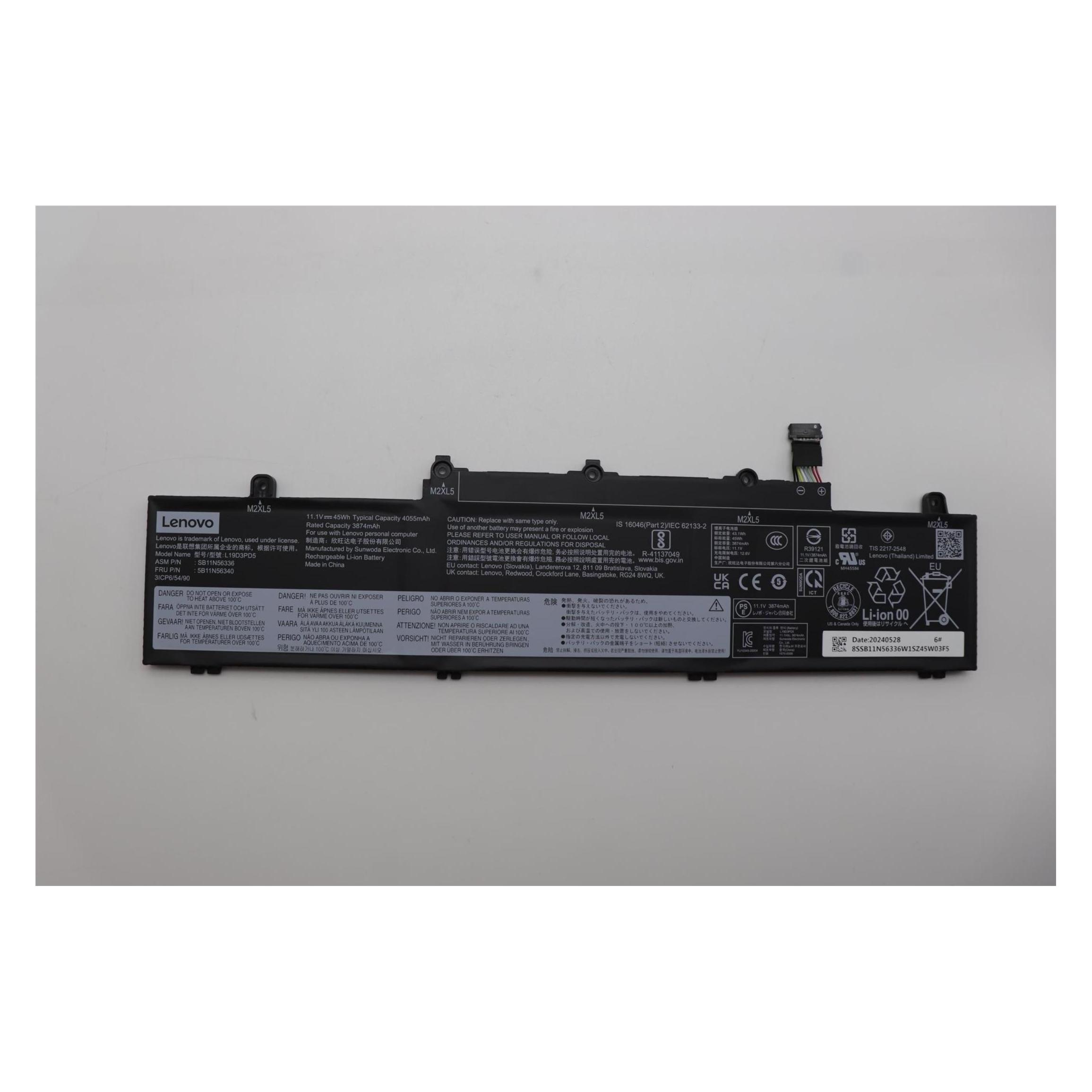 Lenovo CP/B L19C3PD5 11.34V45Wh3cell (3 Zellen, 4055 mAh) (5B11N56340)