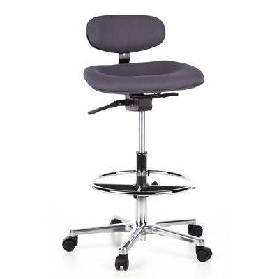 Hocker / Drehhocker / Arbeitsstuhl WORK MF anthrazit hjh OFFICE