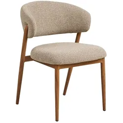 2er-Set Stuhl Cavi Stoff Beige Sand