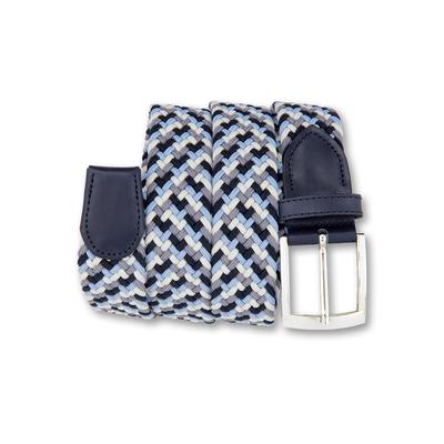 Flechtgürtel BERND GÖTZ "Flechtgürtel aus elastischem Stoffband", Jungen, Gr. 90, multiblau, Kunstfaser, Gürtel