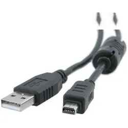 AGI USB-Datenkabel kompatibel mit Olympus SZ-11 (Kabel), Digitalkamera Zubehör, Schwarz