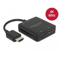 Delock 63333 HDMI / USB-Micro-B / Klinke / S/PDIF Adapter [1x HDMI-Stecker - 1x Micro-USB-Buchse, Klinkenstecker 3.5 mm, HDMI-Buchse, S/PDIF] Schwarz