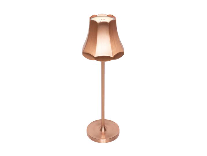 Lampe de table rétro cuivrée rechargeable IP44 - Granny