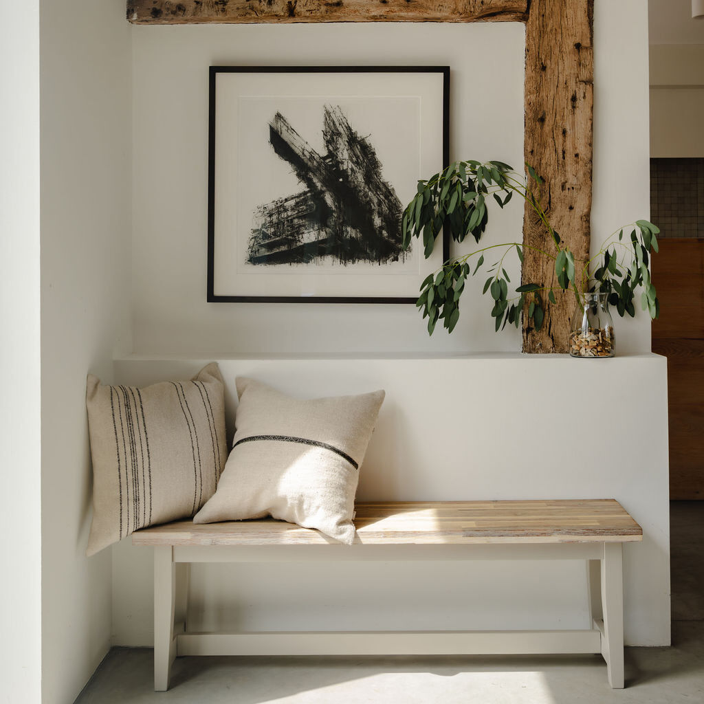 Fernleaf Doria Upholstered Bench Truffle H44.8 x W140 x D32cm