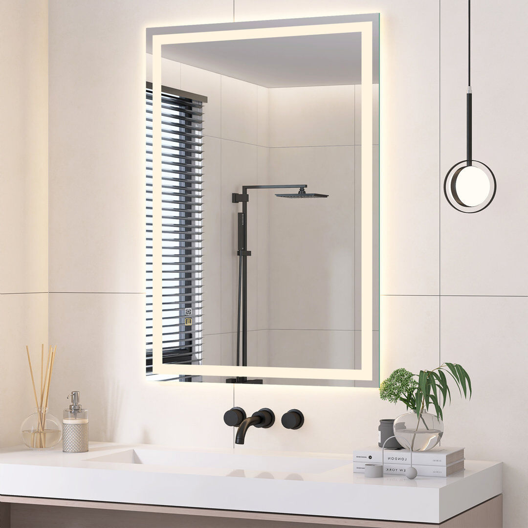 Metro Rectangle Wall Makeup / Shaving Mirror 100 cm H x 70 cm W