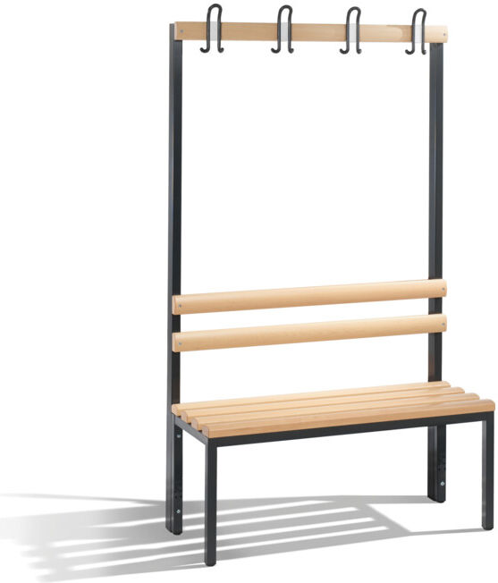 Banc d'armoire C+P Basic, H1650xL1000xP403mm Cadre de couleur noir gris noir ; C + P Möbelsysteme (8050-100 S10000)