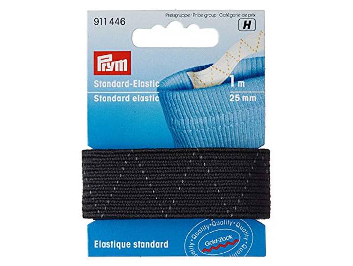 Prym Standard Elastic 25 mm Black