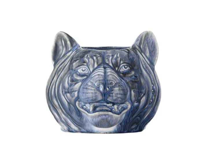 Bloomingville Creative Collection Abner Blumentopf, Blau, Steingut, L17xH14xB16,5 cm