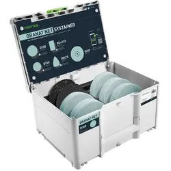 Festool, Schleifmittel, Schleifmittel-Systainer Granat Net D150 GR NET SYS (P 240 fine, P 80+)